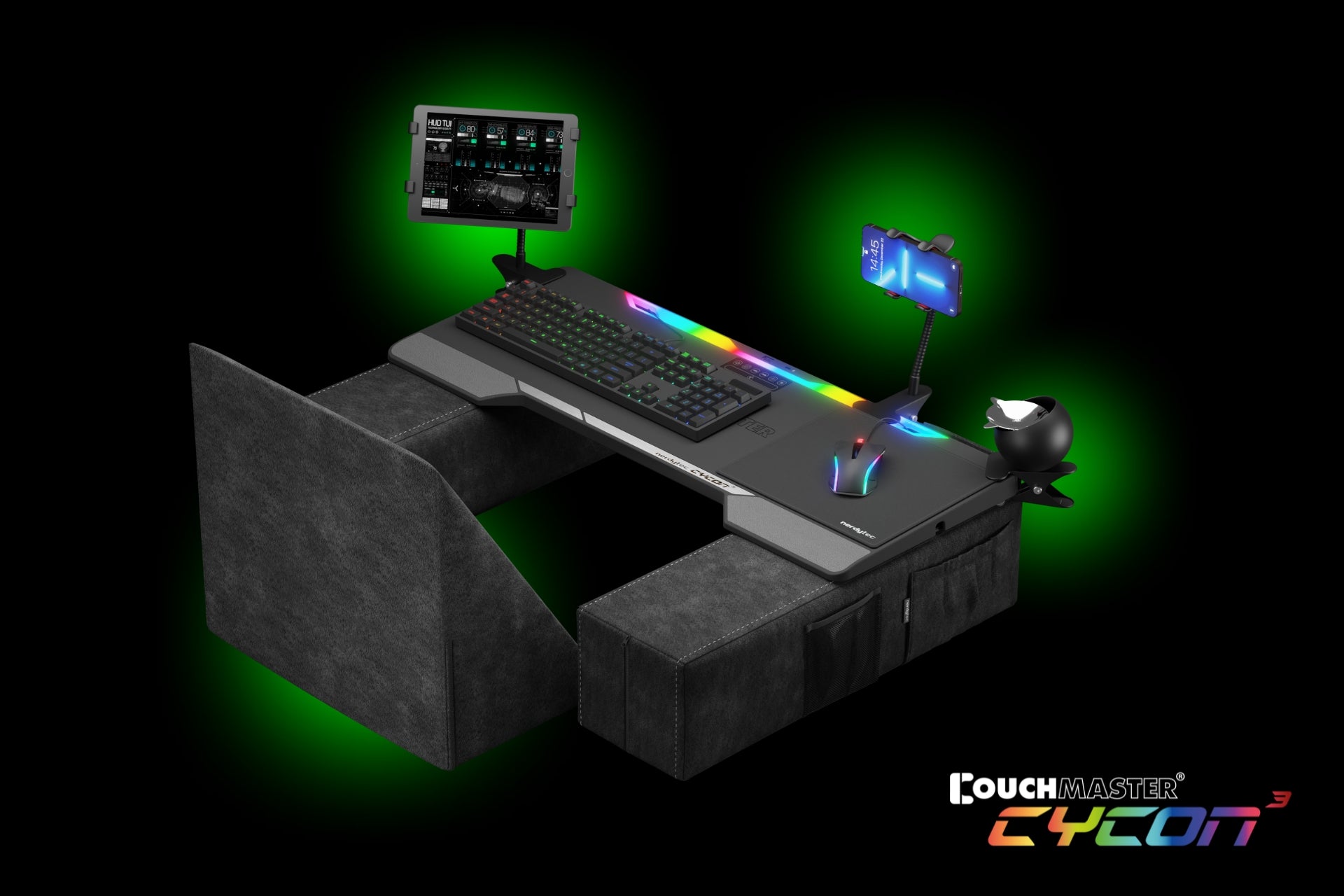 Couchmaster CYCON³ - Couch Gaming USB Hub Desk - HORIZONLIGHT
